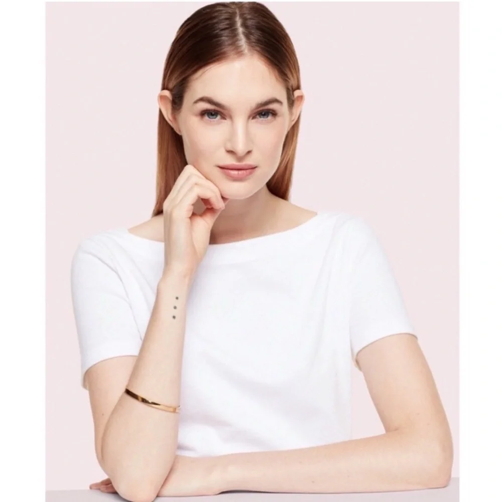 KATE SPADE • Forever And Ever Gold Bangle Bracelet